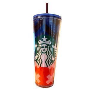 2021 STARBUCKS 24 Oz Acrylic Cold Cup Tumbler Lid Straw Back to School Exclusive